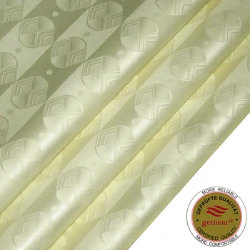 

2020 Austria Quality Bazin Riche Fabric Light Cream (Similar to Getzner) Jacquard Guinea Brocade Fabric 100% Cotton Shadda Soft