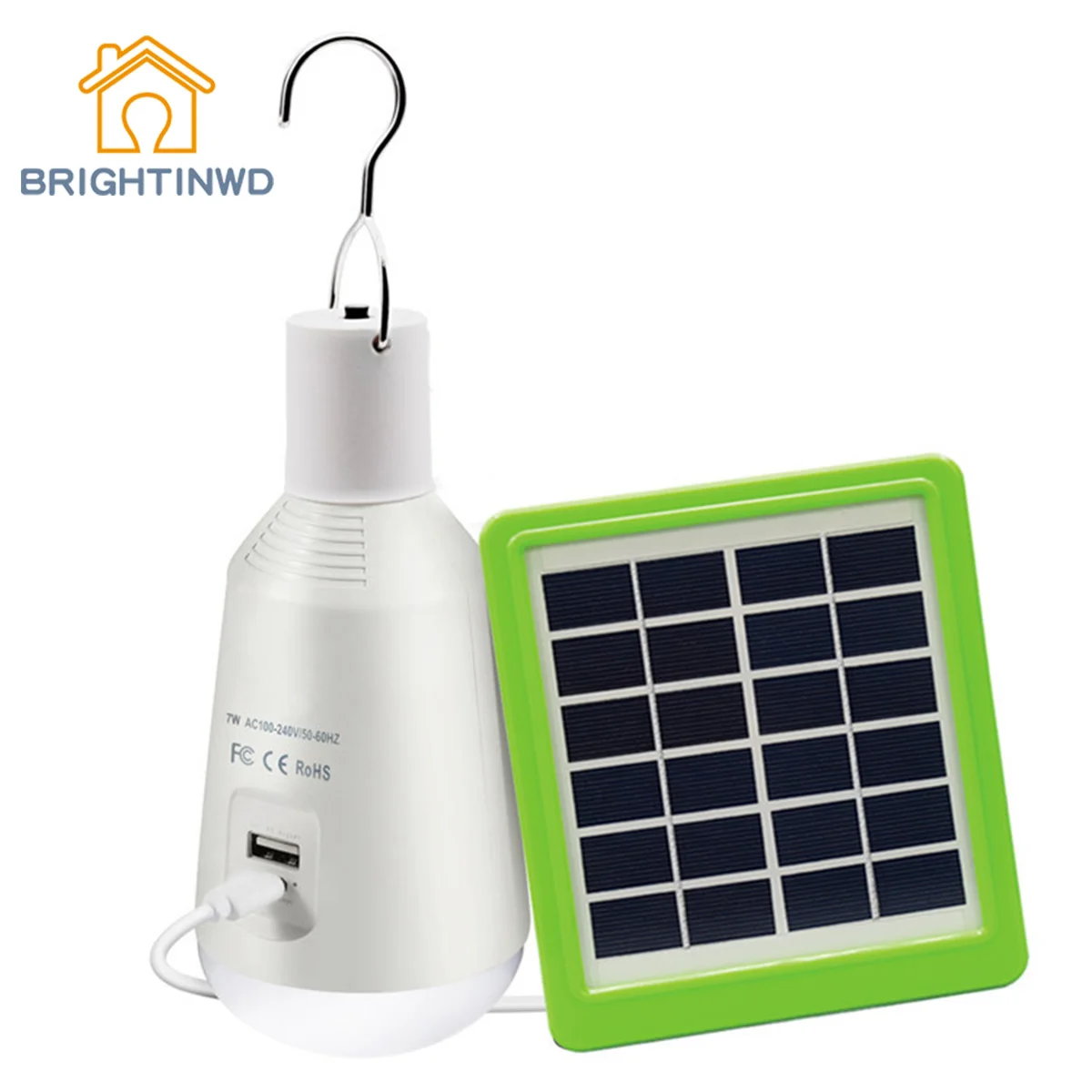 Work lamp mobile multi-function lamp tent camping lamp USB rechargeable lamp E27 solar emergency bulb lamp