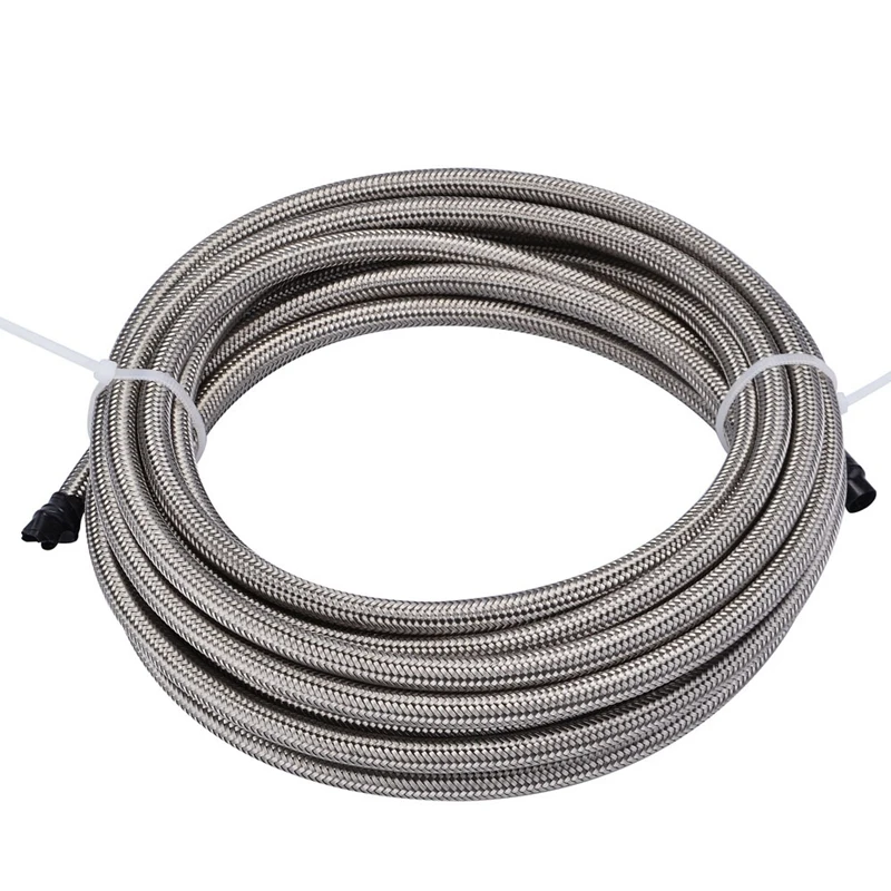 

5M Fuel Line Hose Teflon-Stainless Steel Braided PTFE Brake Car Racing Turbo Oil Hose Pipe Tubing