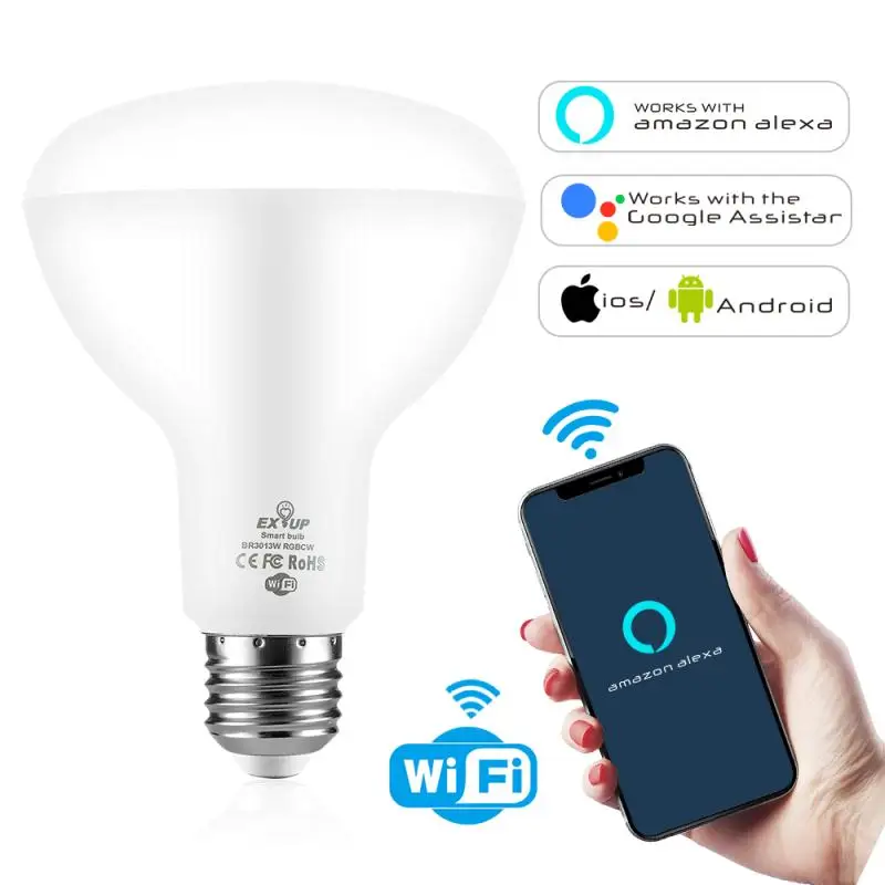 Смарт-лампа светодиодная с Wi-Fi 13 Вт E26 | Лампы и освещение