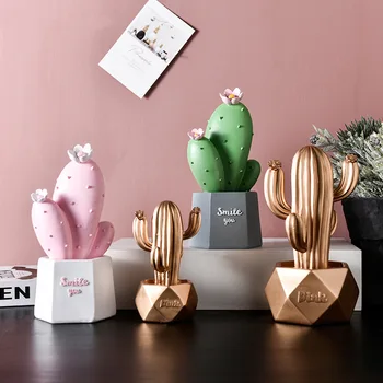 

Ins Style Resin Cactus Ornaments Home Creative Decorations Living Room Tabletop Furnishings Rustic Home Decor Gifts