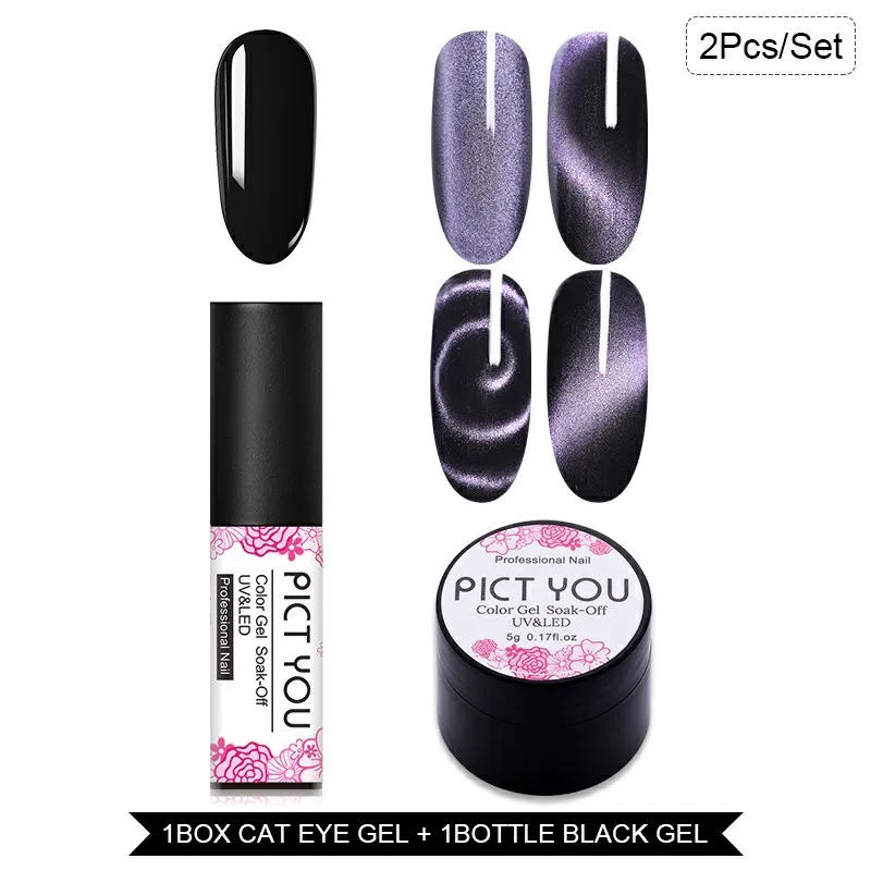Set 25 PICT вы 4 шт./компл. косметика парфюмерия диспенсер 5 мл 5D солнцезащитные очки "кошачий глаз"-моментальный эффект! УФ гель светодиодный звездное небо нефрит Эффект Био-Гели Soak Off УФ гель-магнитные лазерные ногтей гель лак для Лаки дизайн - Цвет: Set 25