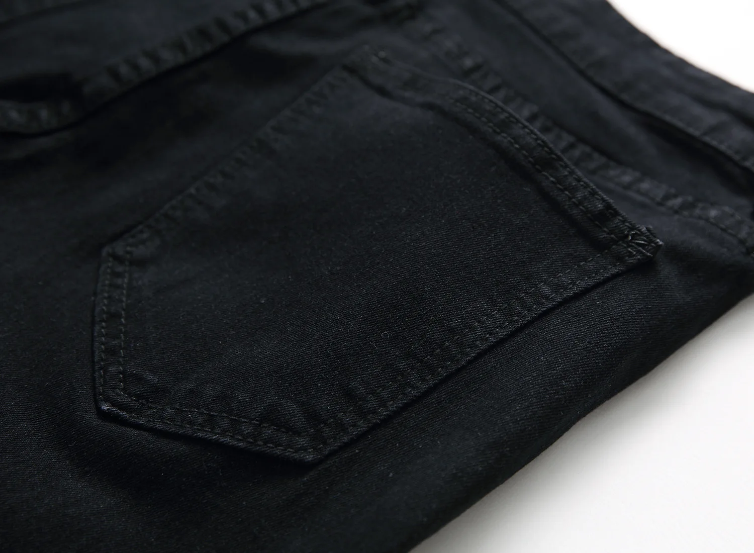 Мужские джинсы Roupas, мужские рваные облегающие джинсы в байкерском стиле с дырками, Мужские штаны XXXL