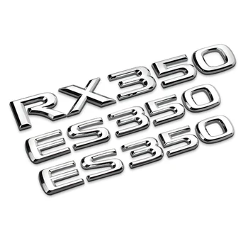 

1Pcs 3D Metal ES350 RX350 Car Side Fender Rear Trunk Emblem Badge Sticker Decals ,Car accessories stickers