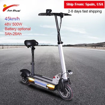شراء10 بوصة 48V500W سكوتر كهربائي 45km/ساعة الكبار ركلة E سكوتر مع 26AH بطارية ليثيوم E الدراجة للطي Patinete Electrico الكبار