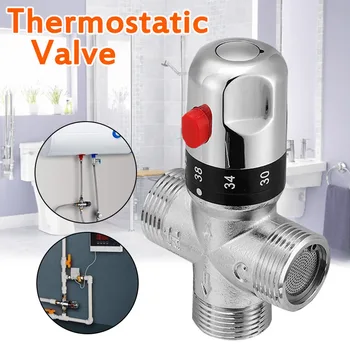 

Brass Pipe Thermostat Faucet Thermostatic Mixing Valve Bathroom Water Temperature Control Faucet Cartridges