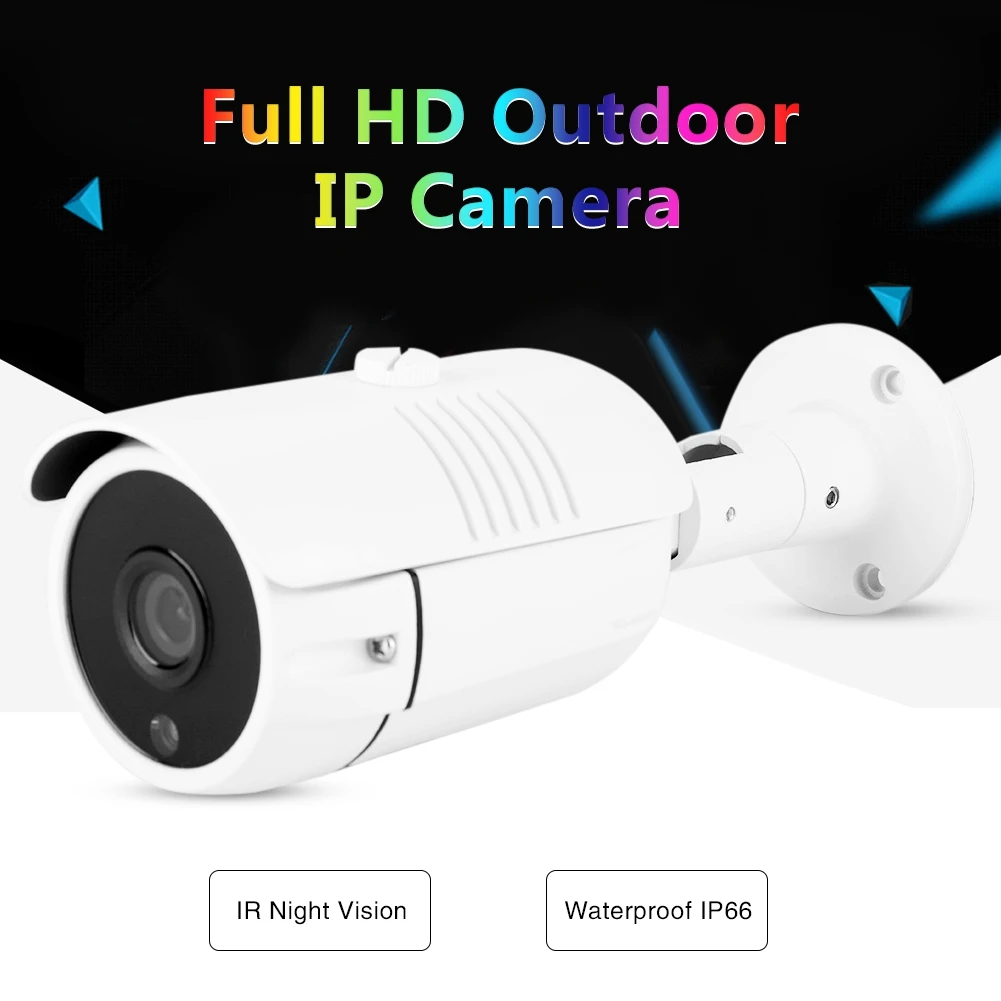 Ip-камера HD IP камера IP 66 Водонепроницаемая цилиндрическая ИК камера ночного видения уличная камера для домашней безопасности камера безопасности