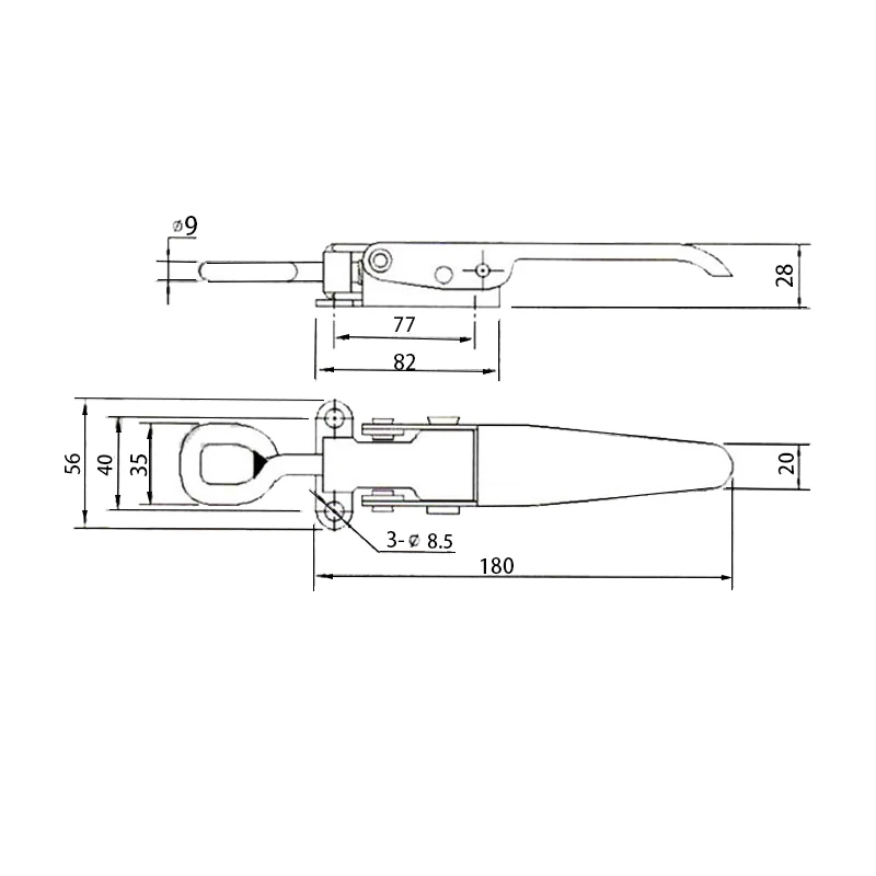 EgoTrailer Trailer latch stailess trailer lock trailer parts accessories