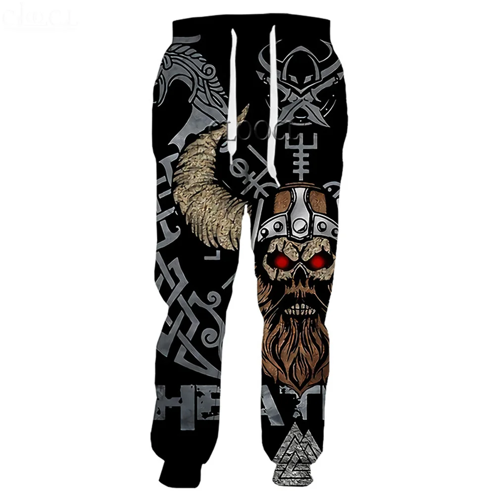 

HX Hip Hop Newest Viking Tattoo Trousers Men Women 3D Print Casual Fashion Sweatpants Harajuku Jogging Pants Drop Shipping