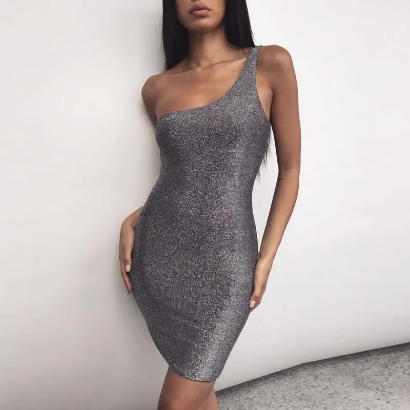 silver night dress