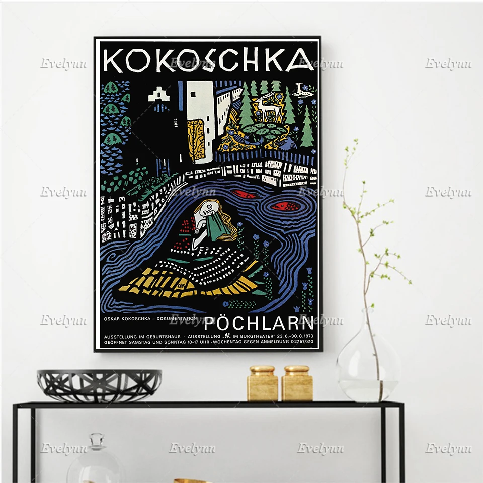 1973 Винтаж французский выставочный плакат для работ по кокошка принты домашнего