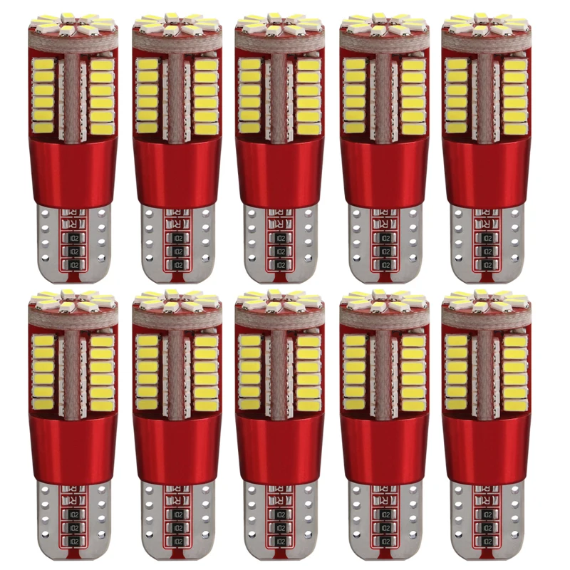 2-Pack Red H21W BAY9S LED Bulbs – 57-SMD 3014 Chips, 12V Parking Light Replacement