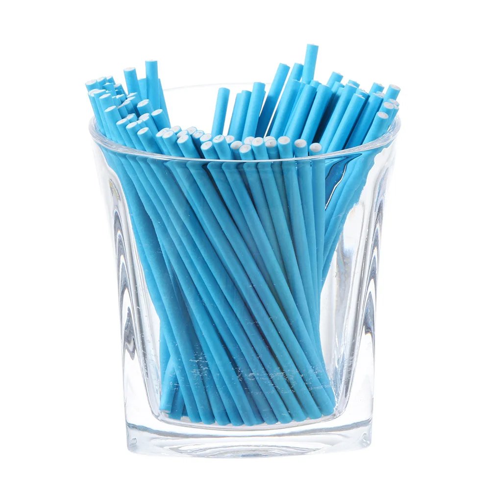 50/100Pcs/set Disposal Lollipop Sticks for Candy Pops Non-Toxic Food Grade  Plastic Sucker Tubes