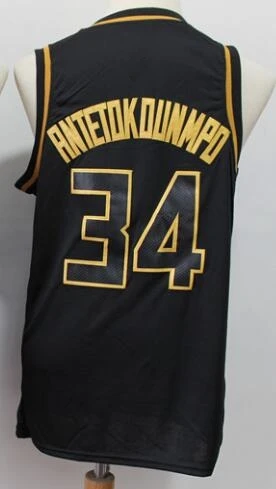 As photo Мужские baskeball Milwaukee Eric Bledsoe Giannis Antetokounmpo Ray Allen Khris Middleton майки - Цвет: As photo