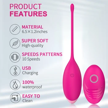Liquid Silicone Erotic Jump Egg Remote Control Female Vibrator Clitoral Stimulator Vaginal G-spot Massager Sex Toy for Couples 3