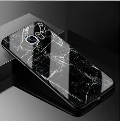 B7 Чехол для samsung Galaxy S7 Edge из закаленного стекла с рисунком из мягкого силикона с узором Чехлы для samsung Galaxy S 7 Edge задняя крышка - Цвет: B7