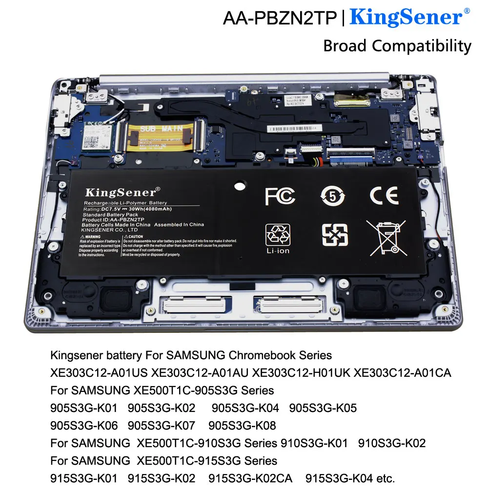 Аккумулятор KingSener для планшета Samsung батарея Chromebook XE500T1C 905S 915S 905s3g XE303 XE303C12 NP905S3G 7 5 В