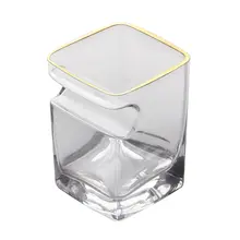 Хрустальный стеклянный удобный вкус Гладкий сигары чашка вина квадратный для виски креативное стекло производитель бар чашка