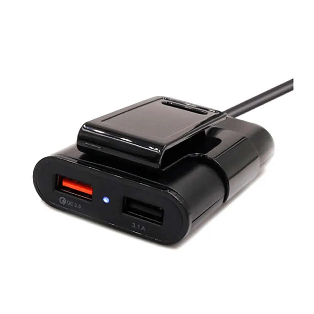 4 USB Автомобильное зарядное устройство Быстрая зарядка QC 3,0 быстрое 4 порта автомобильное зарядное устройство совместимо со всеми устройствами IOS Android смартфоны планшеты