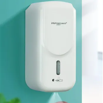 

1000 ml Automatic Sense alcohol sprayer Wall Mounted ABS Touch-free AC or DC hand cleaner hand sterilization drill or no drill