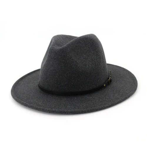 DarkGray H7587 осенне-зимняя шерстяная бейсболка с меховым помпоном для мужчин и женщин, для влюбленных, простая модная джаз шляпа джентльмена, повседневная плоская шляпа, высококачественные ретро-шляпы - Цвет: DarkGray