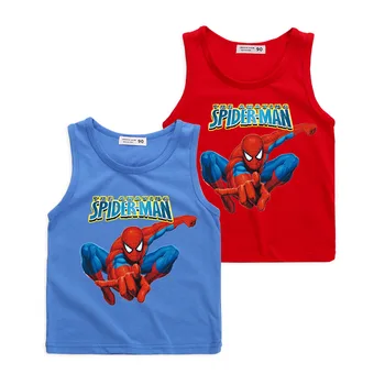 

Summer Children Clothes Spiderman Boys Tees Children T Shirts Boys Top Cotton Vest Kids Undershirt boys Singlets kids Clothing