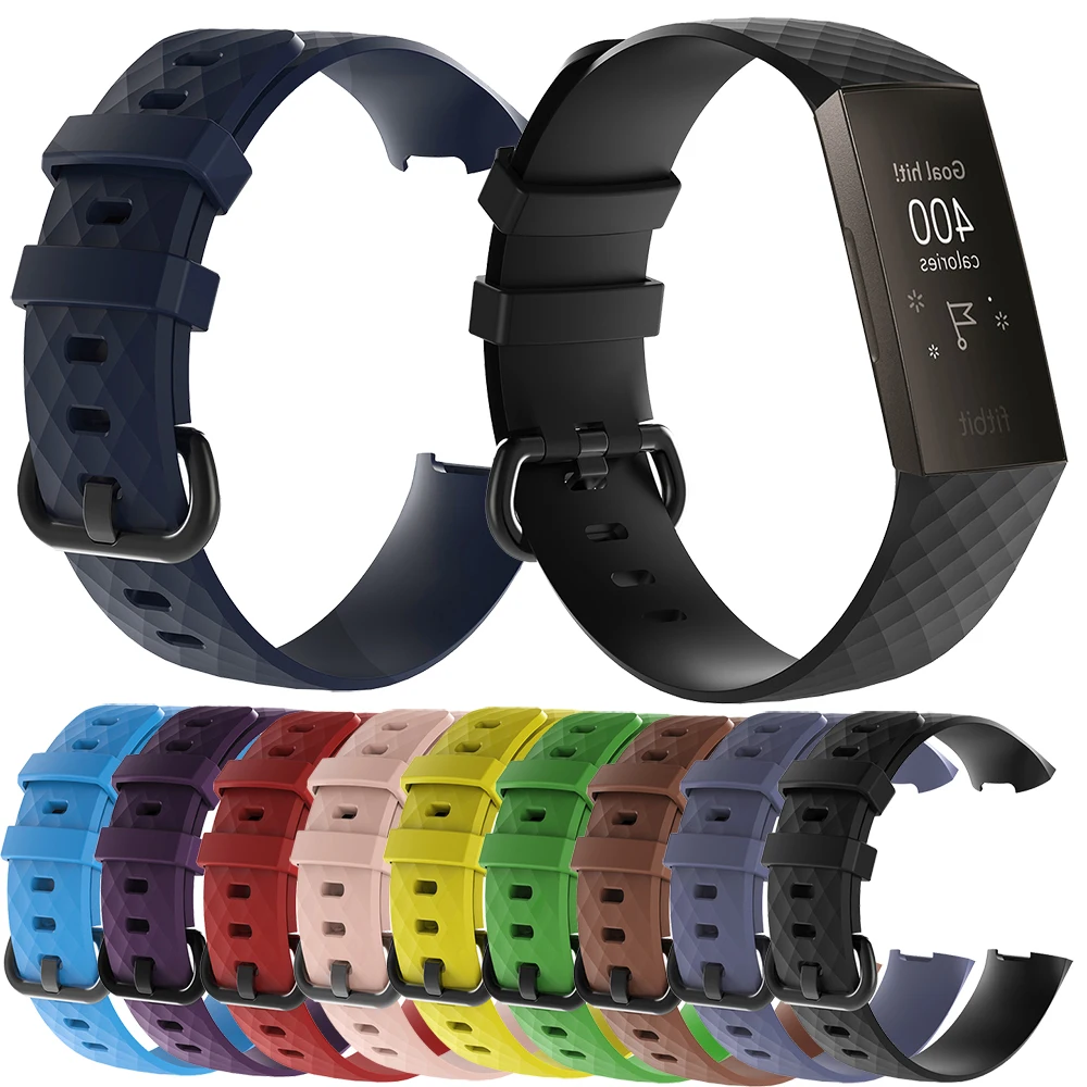 

Essidi 2019 New Soft Silicone Bracelet Strap For Fitbit Charge 3 Quick Release Wristband Strap Loop For Fitbit Charge 3 Clasp
