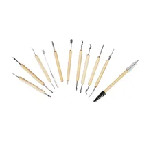 XUQIAN 11pcs High Quality with Pottery Clay Ceramics Tools Set Wax Carving for Modeling Sculpture L0113