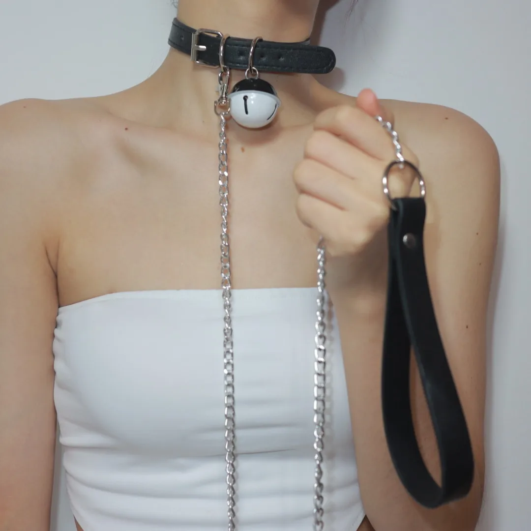 Sexy Toy Harajuku Gothic Choker Leash Chain Punk Leather BDSM Bondage Necklace Collar Belt Sex Toys for Couple Lovely |