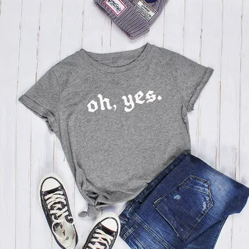 

Spring / Summer 2020 New Cotton Fun English Printing Casual Top Women's Large T-Shirt