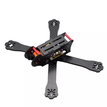 

New pattern HSKRC AL220 220mm Wheelbase 4mm Arm 3K Carbon Fiber Racing Frame Kit w/ 5V 12V PDB for RC Drone