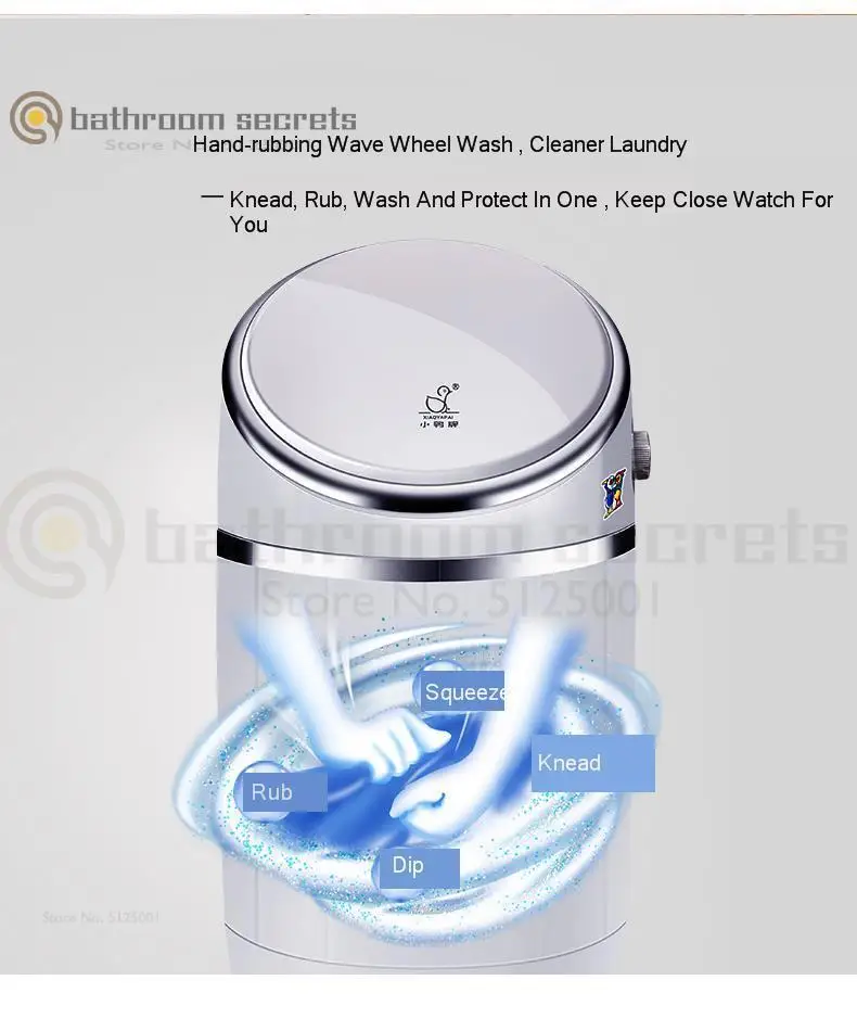 Mini Washing Machine Small Baby Children's Underwear Semi-automatic Elution Mini Washing Machine