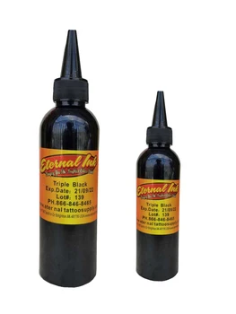 

4 oz Black Tattoo Ink Pigments Set Art Body 120ml Permanent microblading pigment paint for tattoo tool