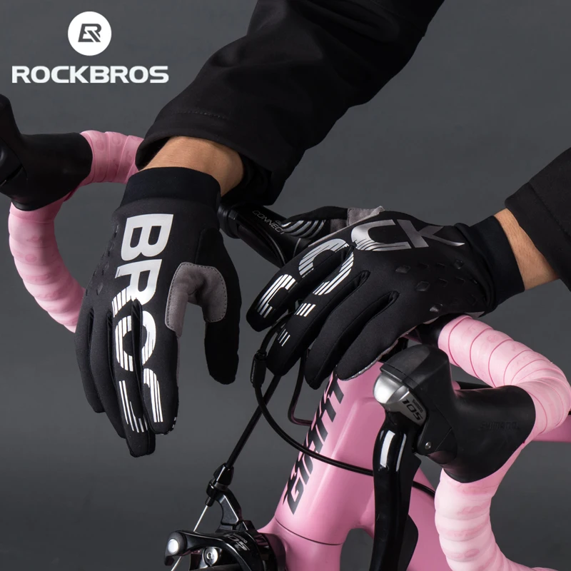 ROCKBROS Anti-Slip Pantalla Táctil Dedo Completo Guantes