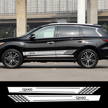 

2pcs Car Sticker Vinyl Film Auto Reflective Sport Decal Automobiles For Infiniti QX50 QX30 QX60 QX70 QX80 Car Tuning Accessories