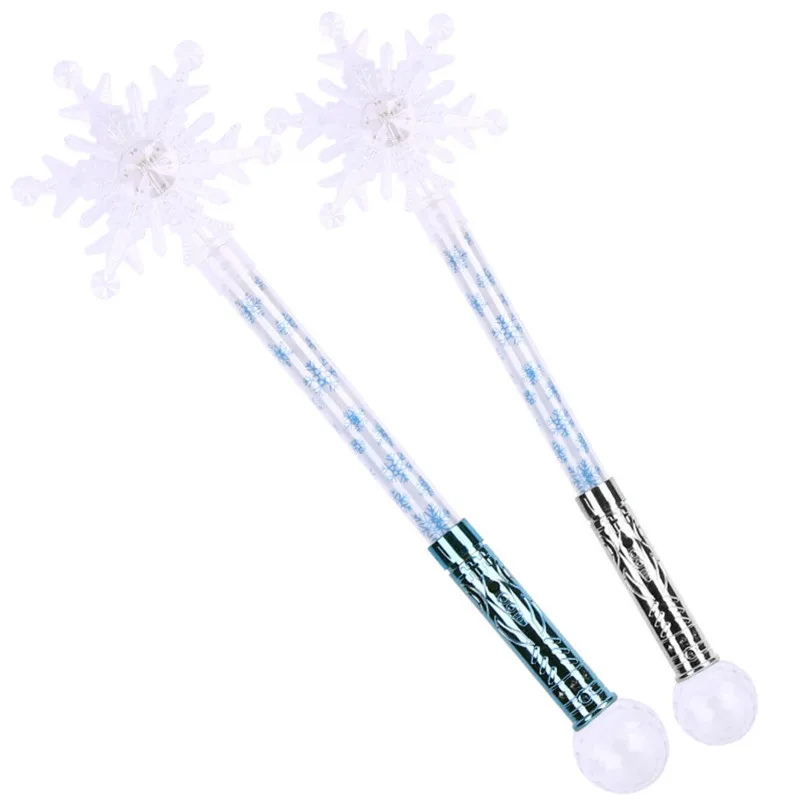 Cena Ice Snow Queen 2 Elsa Anna oświetlenie magiczna różdżka dzieci Party oświetlają świecące berło różdżka Kid Girl Toy Christmas Gifts