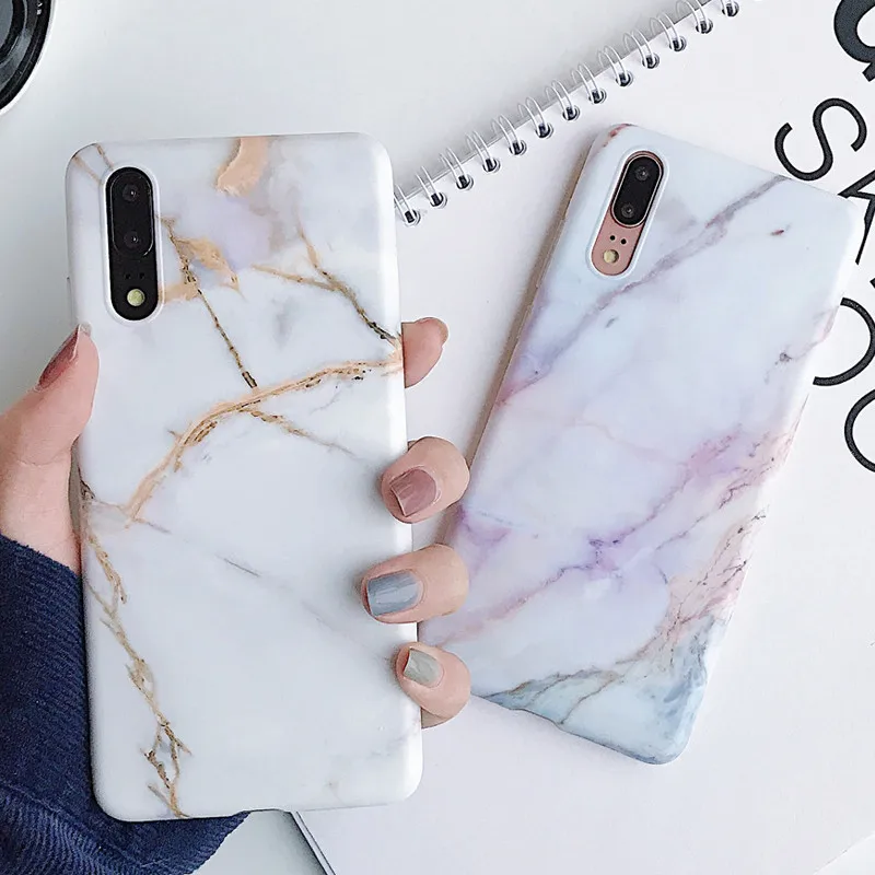 

Classic Marble Texture Soft Case for Huawei P30 P20 Lite Pro Case for Huawei Mate 20 lite Pro Protective Silicone Case
