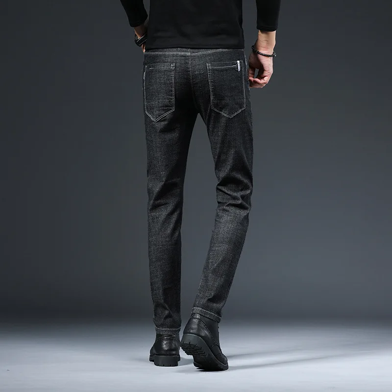 ICPANS Korea Skinny Jeans Men Slim Fit Black Blue Elastic Waist Pencil Denim Pants Men 2020 Spring Summer 2