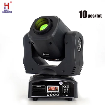

mini stage light 60w led moving head spot light high brightness beam effect gobo light professional stage equipment light 10pcs