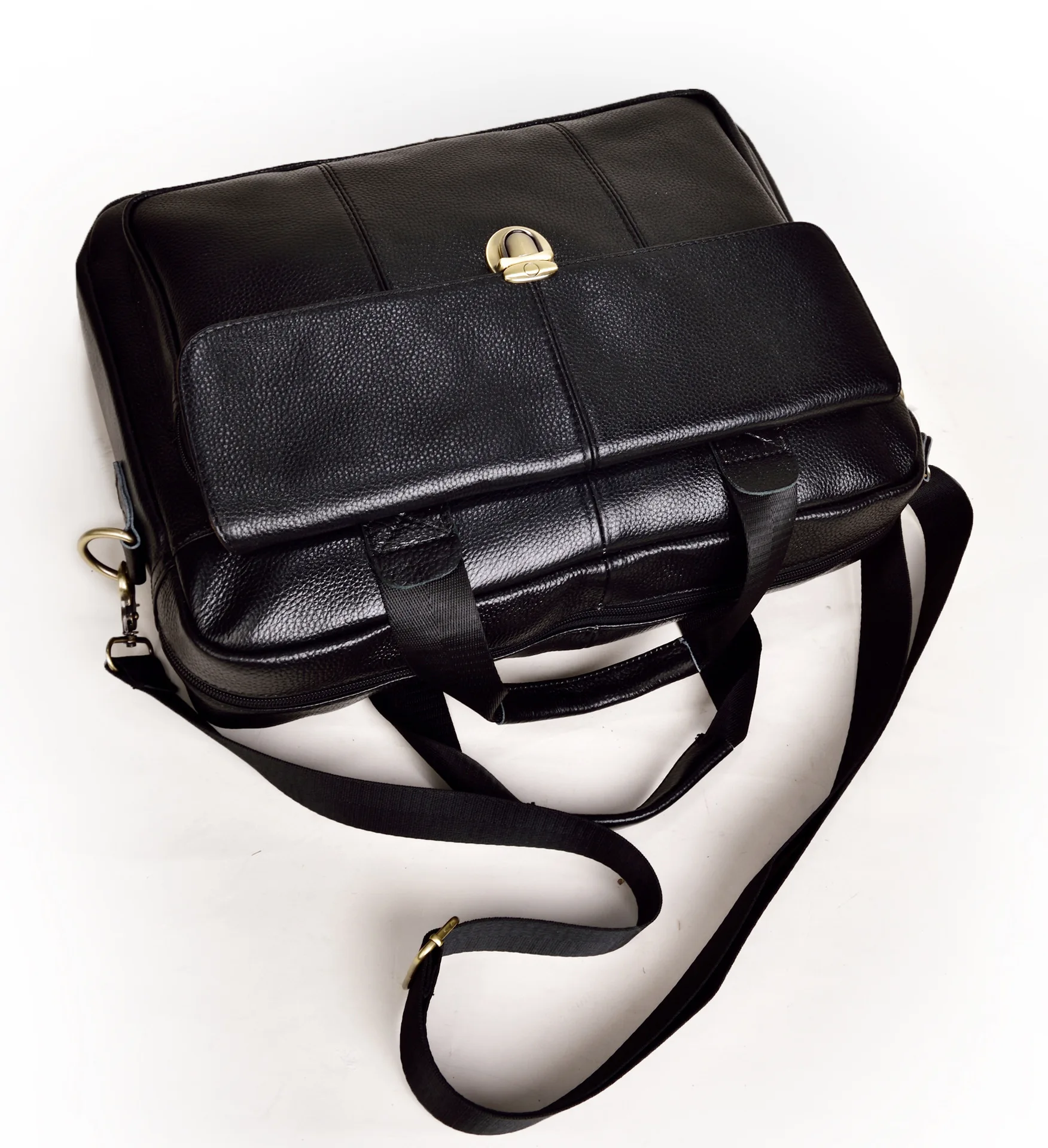 Бренд GO-LUCK натуральная кожа мужской портфель сумка через плечо сумка-мессенджер Повседневная и деловая 15 "ноутбук компьютер пакет