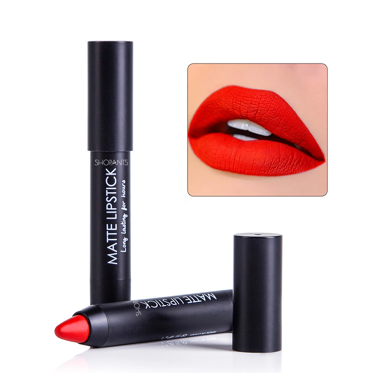 SHOPANTS 12 Colors Matte Lipsticks Waterproof Matte Lipstick Lip Sticks Cosmetic Easy To Wear Matte Batom Makeup Lipstick SHOPANTS 12 Colors Matte Lipsticks Waterproof Matte Lipstick Lip Sticks Cosmetic Easy To Wear Matte Batom Makeup Lipstick