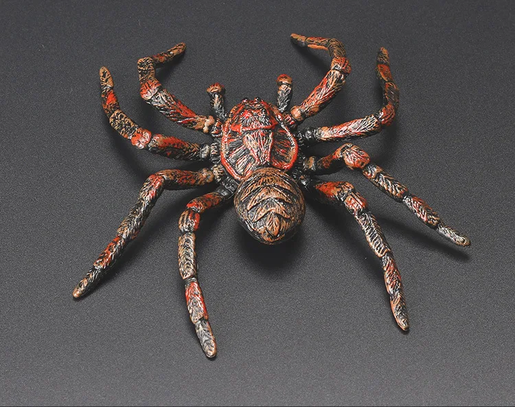 Boutique Solid Spider Reddish Black Blue Spider Static Model Insect Animal Model Toy Early Childhood Cognitive