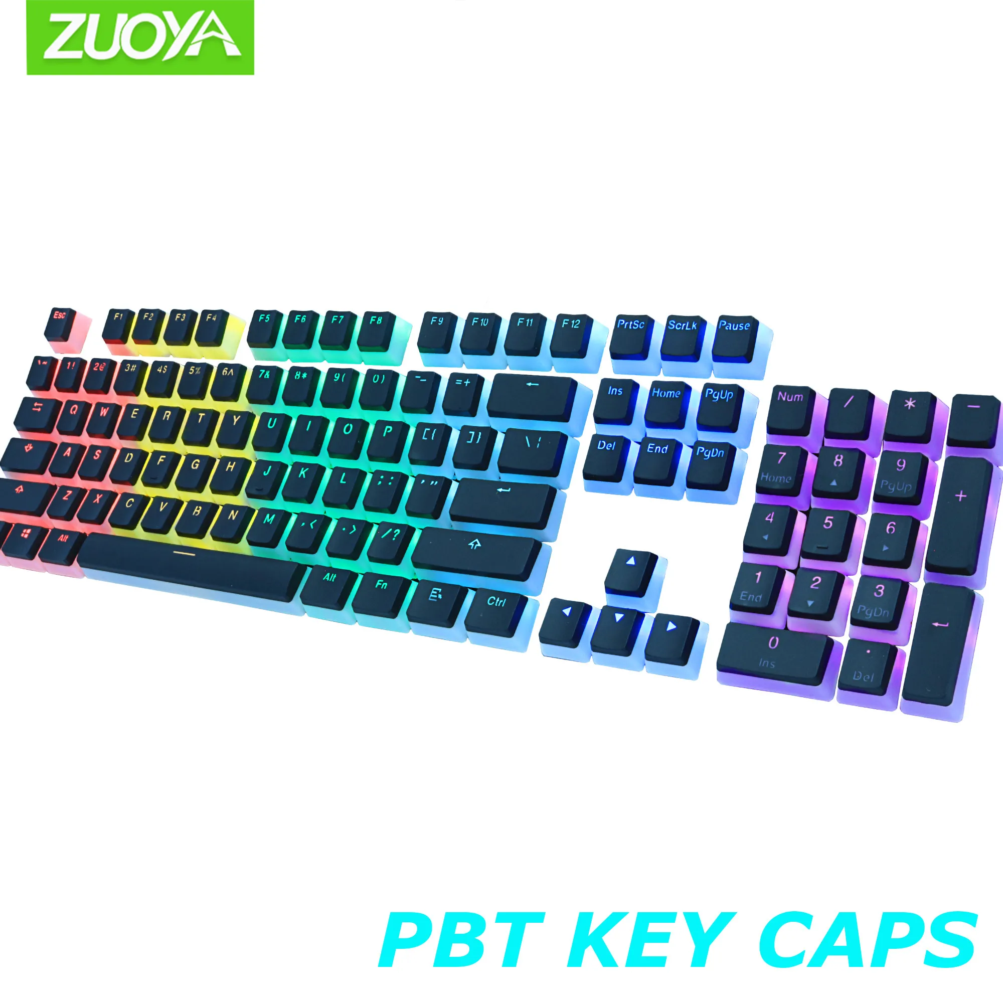 PBT Keycaps Cherry MX Pudding Keycap Double Shot Backlit Set with Puller for DIY Gaming Mechanical Keyboard Black/White caps PBT Keycaps Cherry MX Pudding Keycap Double Shot Backlit Set with Puller for DIY Gaming Mechanical Keyboard Black/White caps