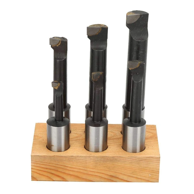 

Boring Bar Set, 6 Pcs 25mm Shank Boring Bar Carbon Steel, F1 Rough, for Milling CNC and Boring Machine