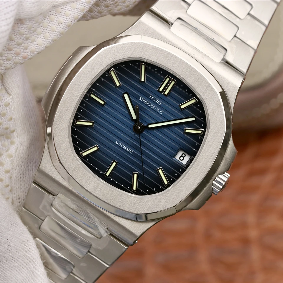 Men Watches Top High Quality Automatic Machnical Sports Calendar 8215 Movement Brand Watches Stainless Steel Luminous Wristwatch