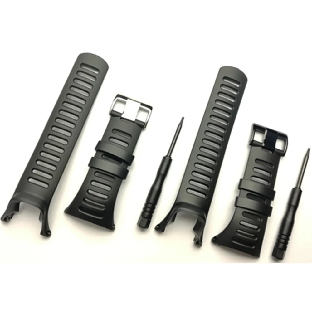 Watchband for SUUNTO Ambit 1 2 3 4 peak 2R 2S SAPPHIRE 24mm Men's Watch Rubber strap band with Screwdriver Watch Accessories