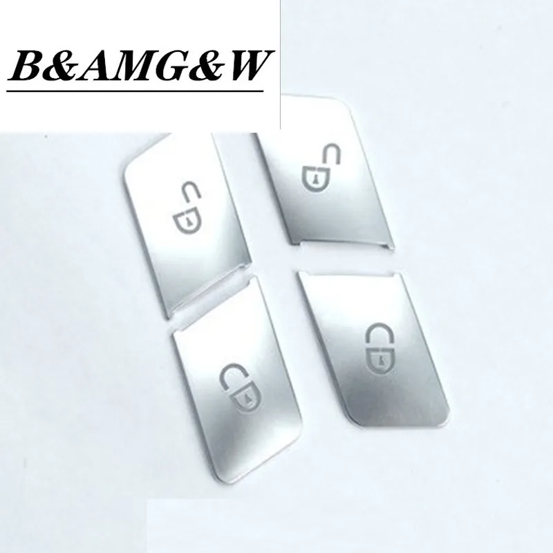 

Car Styling Door Unlock Buttons Sequins Decoration CoverS Stickers Trim for Mercedes Benz C E Class W204 W212 Auto Accessories