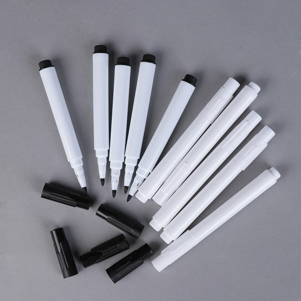 1pc Black White Liquid Chalk Blackboard Drawing Pen for Kids Room Wall Sticker Kitchen Jar Bottle Labels Mark Pens Easy to Wipe