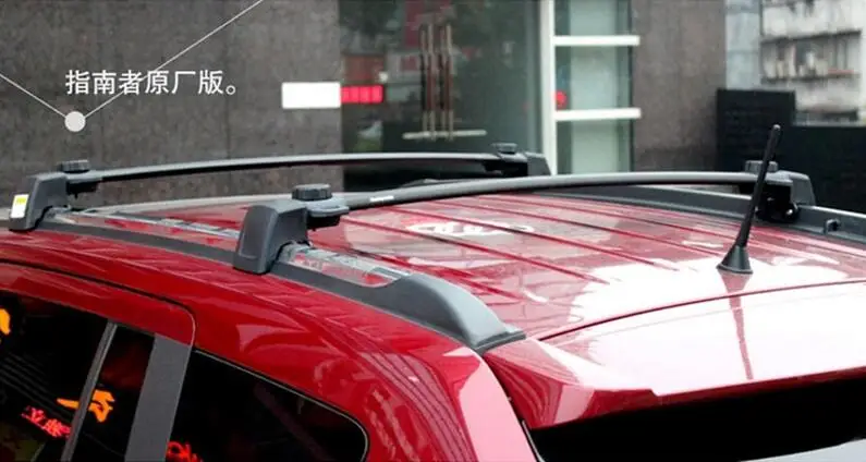 High quality Aluminum Alloy Roof Racks Luggage Rack Crossbar Fits For  Jeep Compass 2011 2012 2013 2014 2015 2016