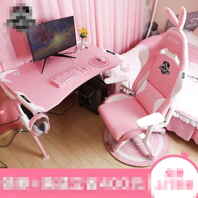 pink table and chair set